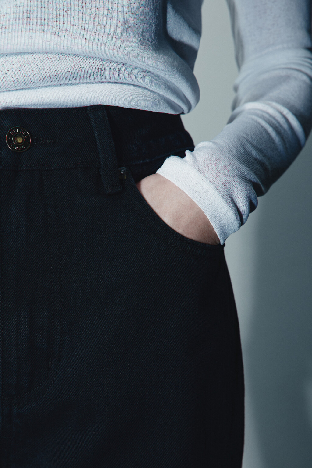 Джинсы mom fit с высокой посадкой - цвет черный - 6