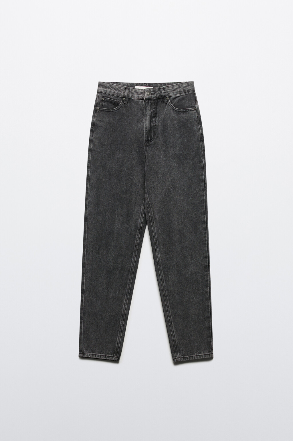 Джинсы mom fit с высокой посадкой - цвет серый - 7