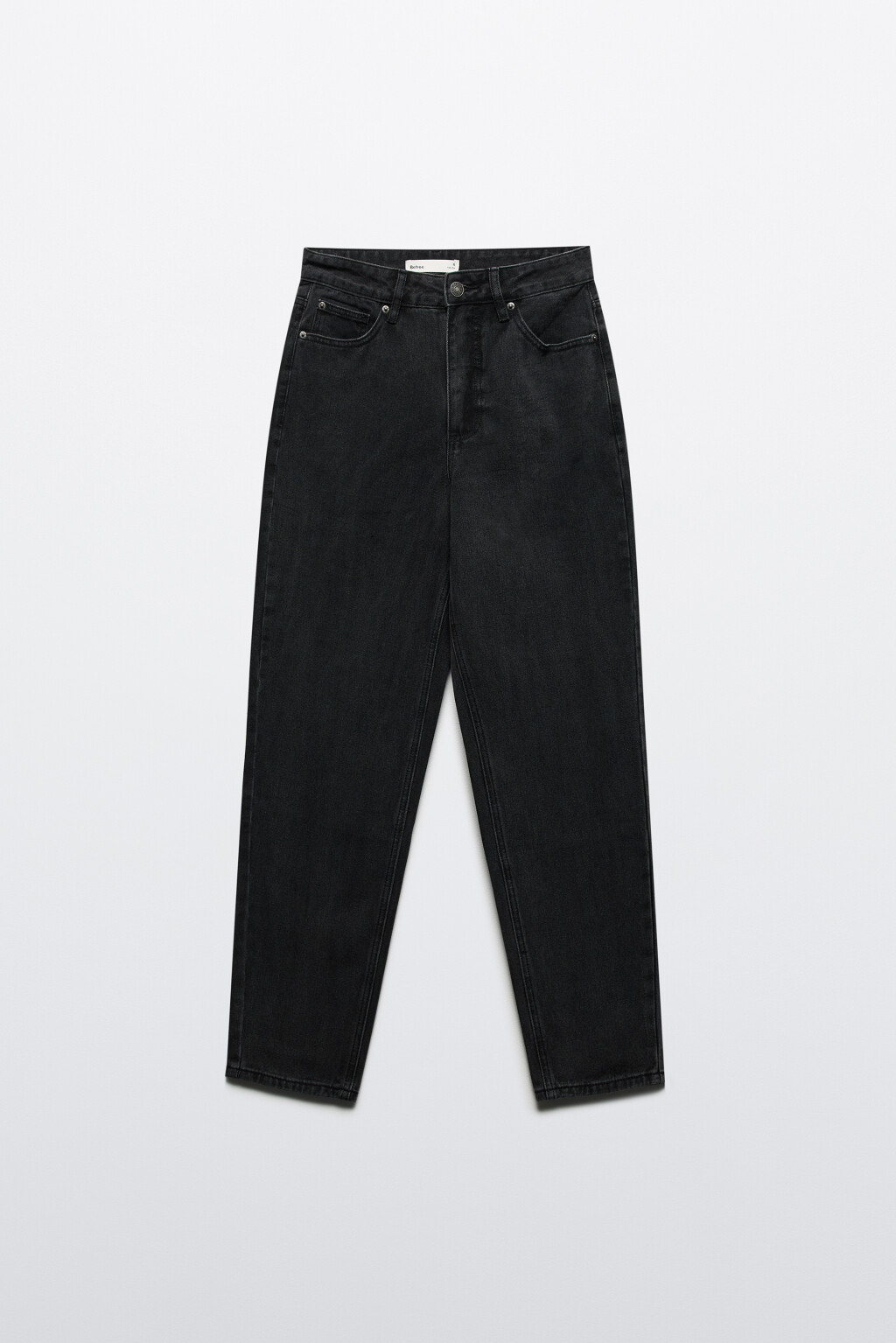 Джинсы mom fit с высокой посадкой - цвет серый - 7