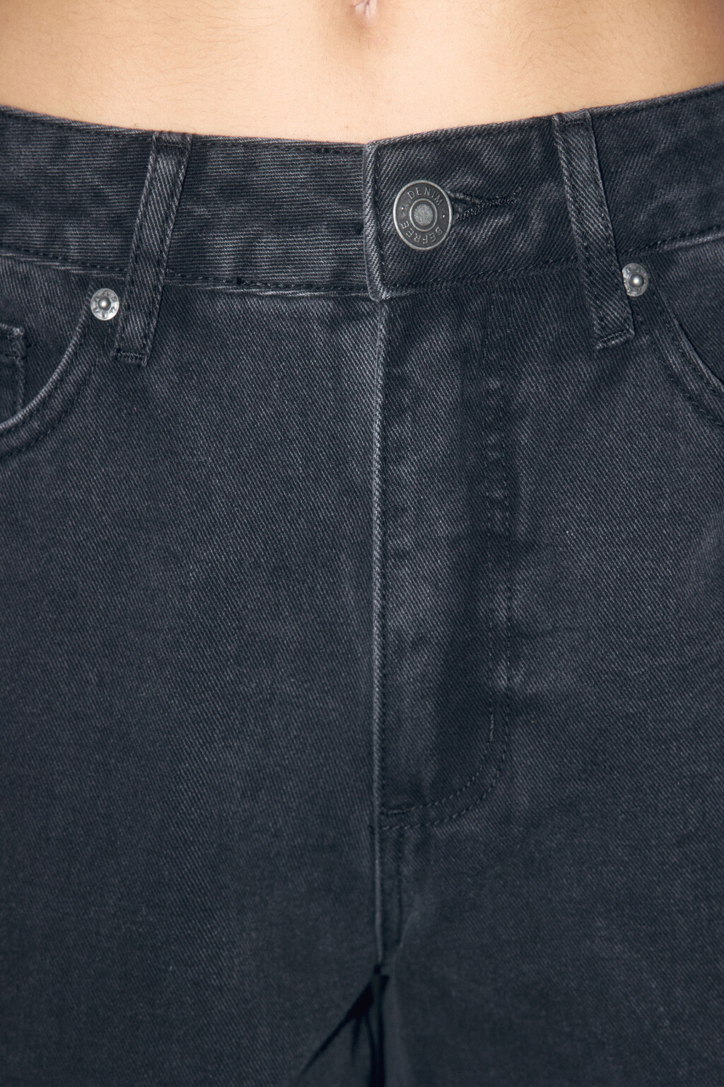 Джинсы mom fit с высокой посадкой - цвет серый - 5