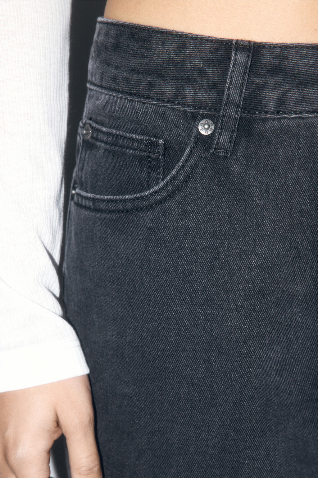 Джинсы mom fit с высокой посадкой - цвет серый - 6