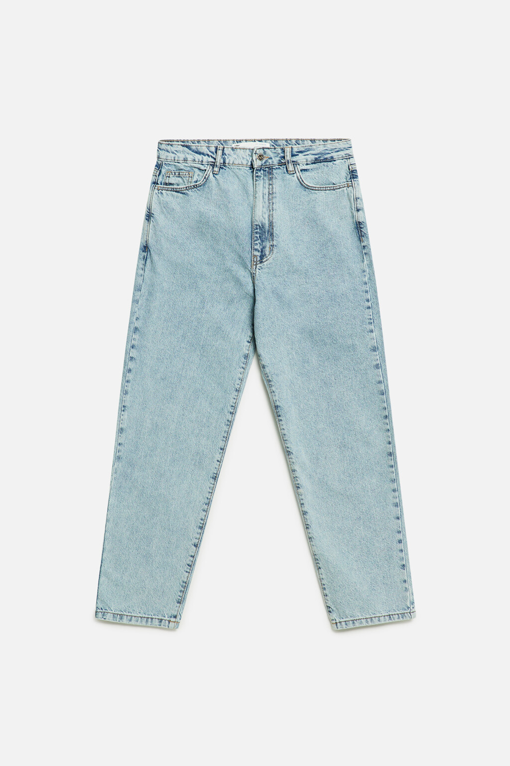Джинсы mom-fit с высокой посадкой по талии - цвет голубой - 6