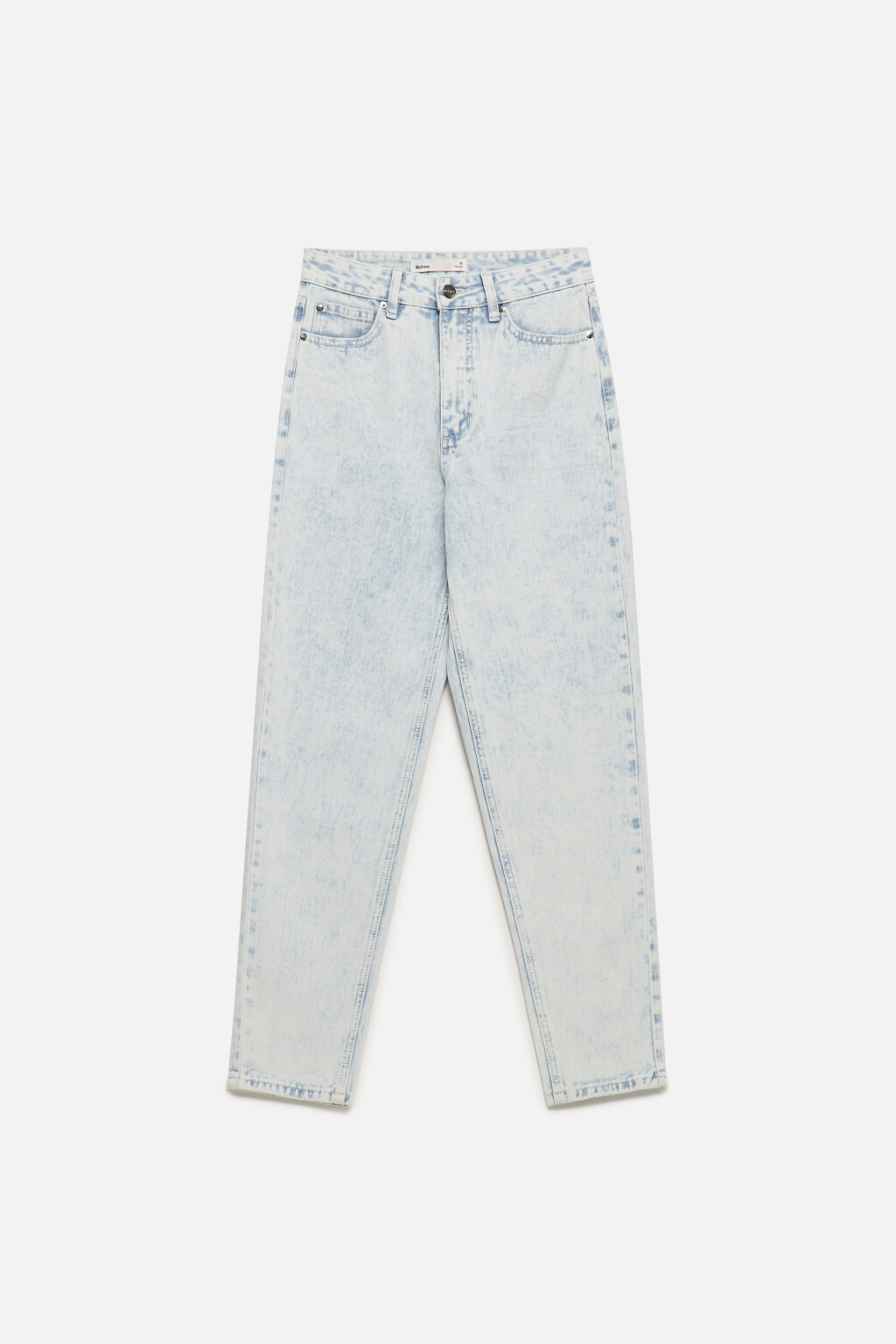 Джинсы mom с высокой посадкой - цвет голубой - 11