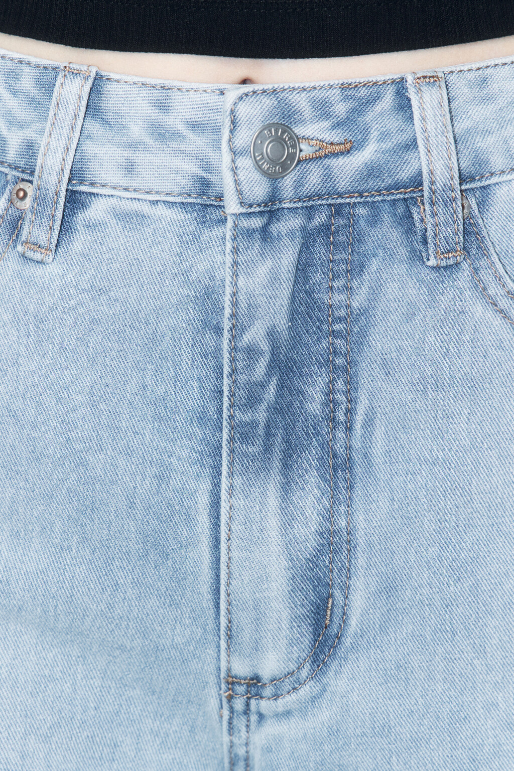 Джинсы mom fit с высокой посадкой - цвет голубой - 6