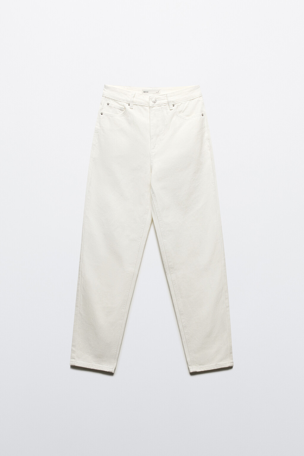 Джинсы mom fit с высокой посадкой - цвет белый - 7