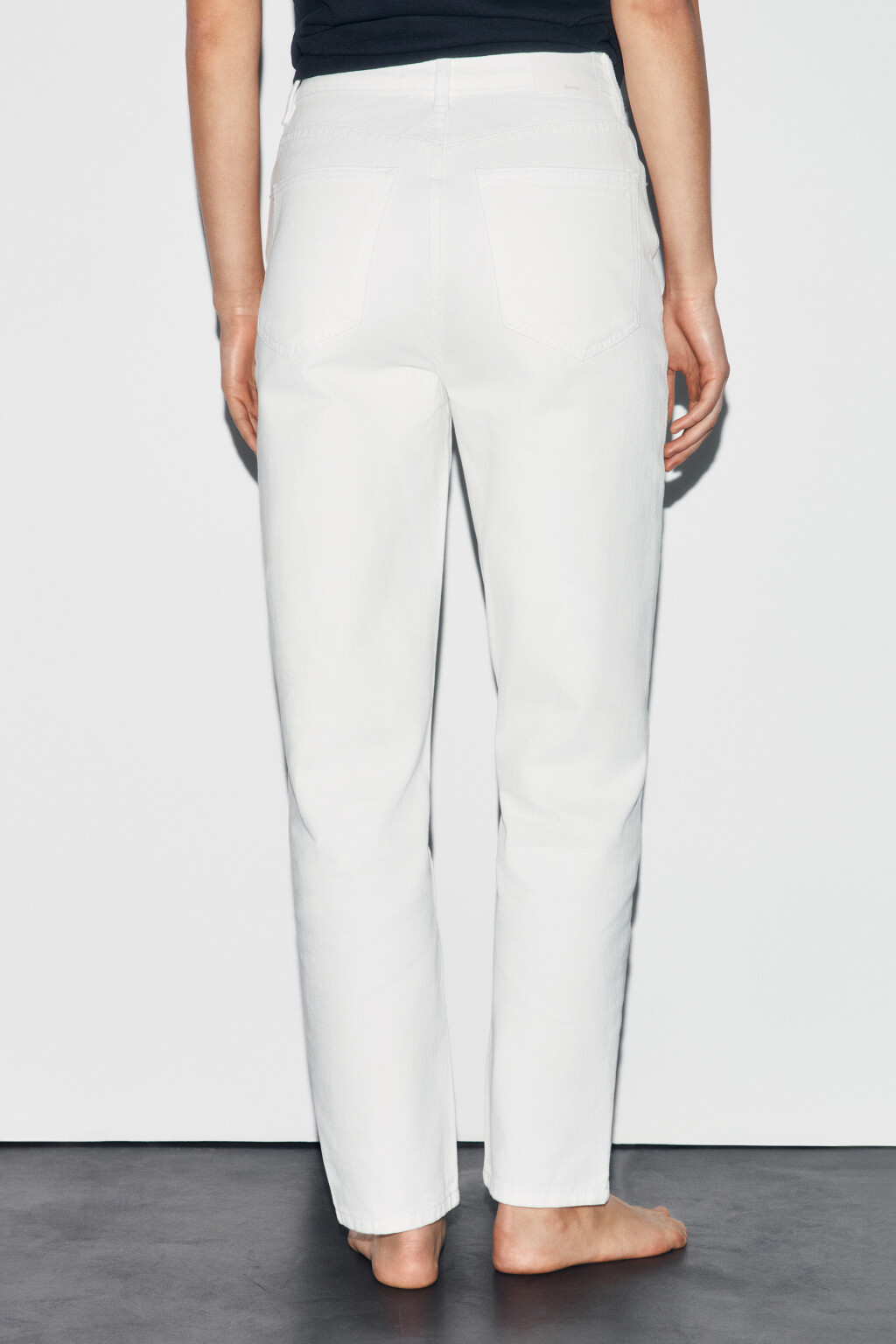 Джинсы mom fit с высокой посадкой - цвет белый - 3