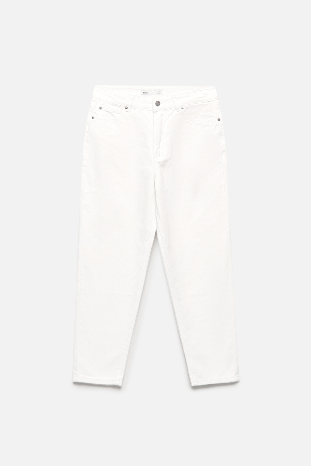 Джинсы mom fit с высокой посадкой - цвет белый - 8