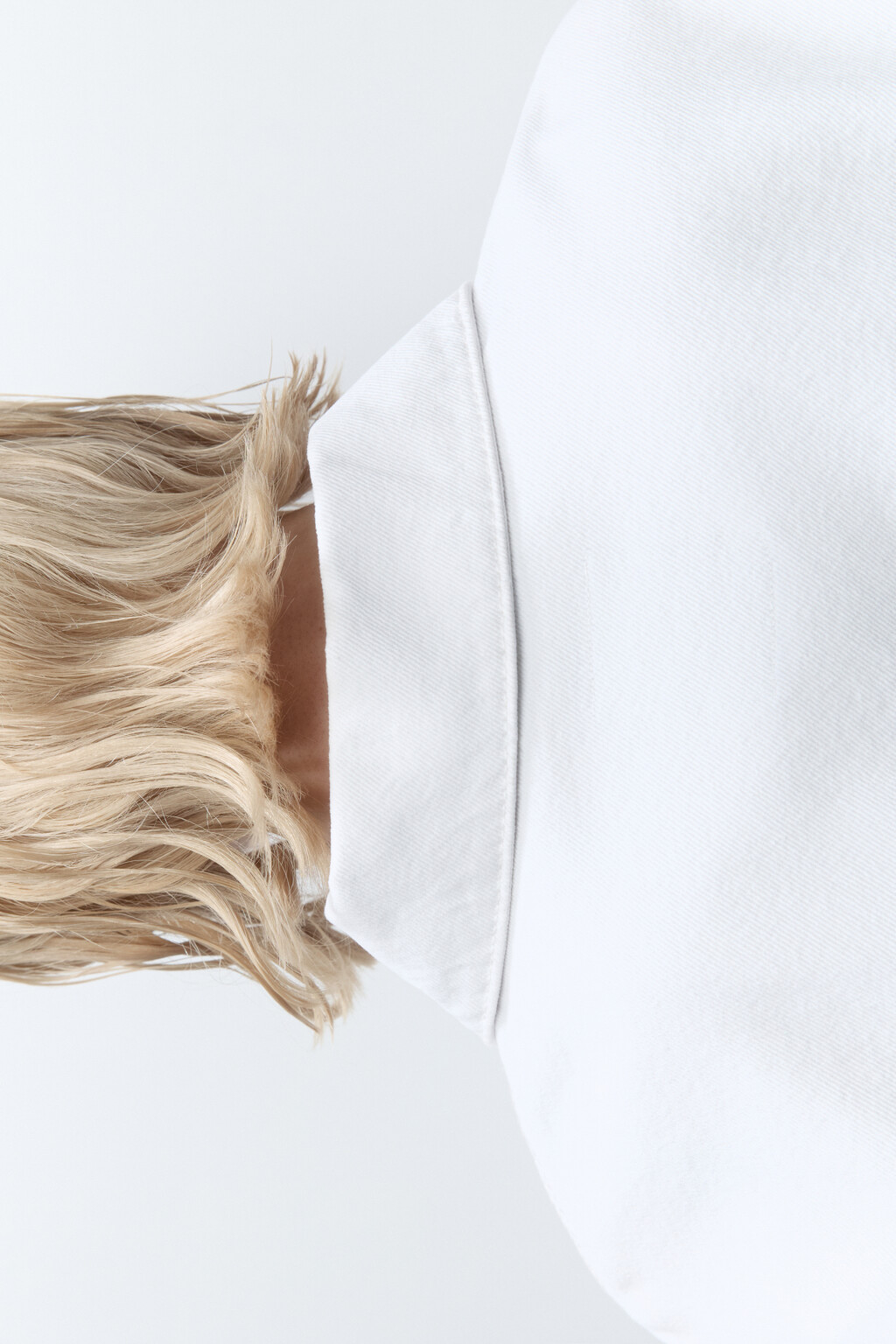 Куртка oversize джинсовая с карманами - цвет белый - 6