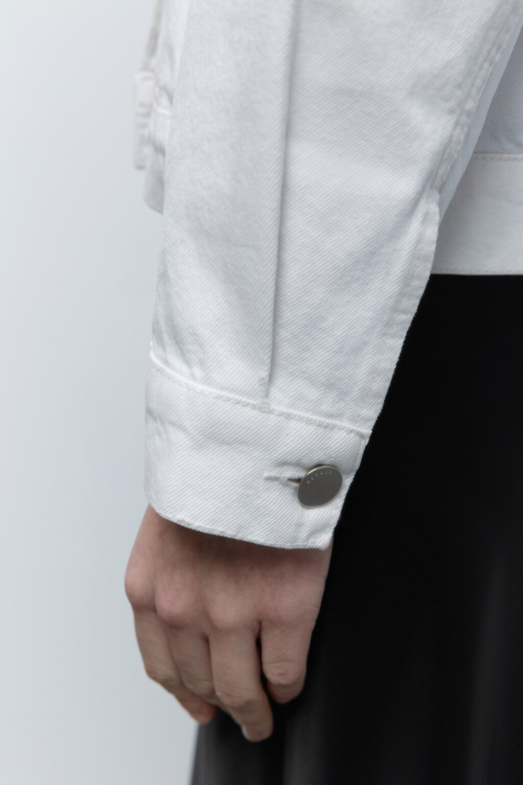 Куртка oversize джинсовая с карманами - цвет белый - 8