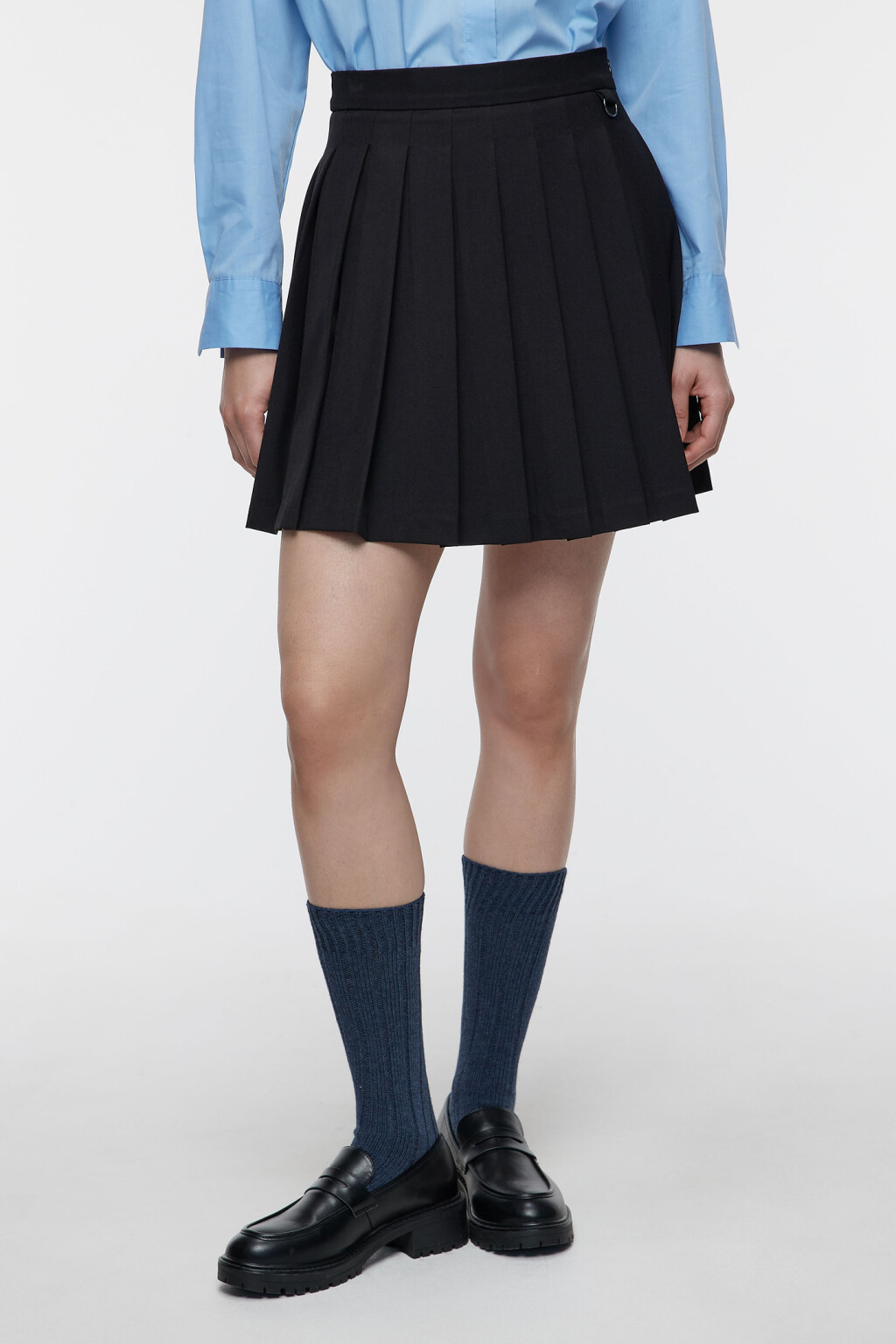 Юбка PleatSkirt мини плиссированная - цвет черный - 2