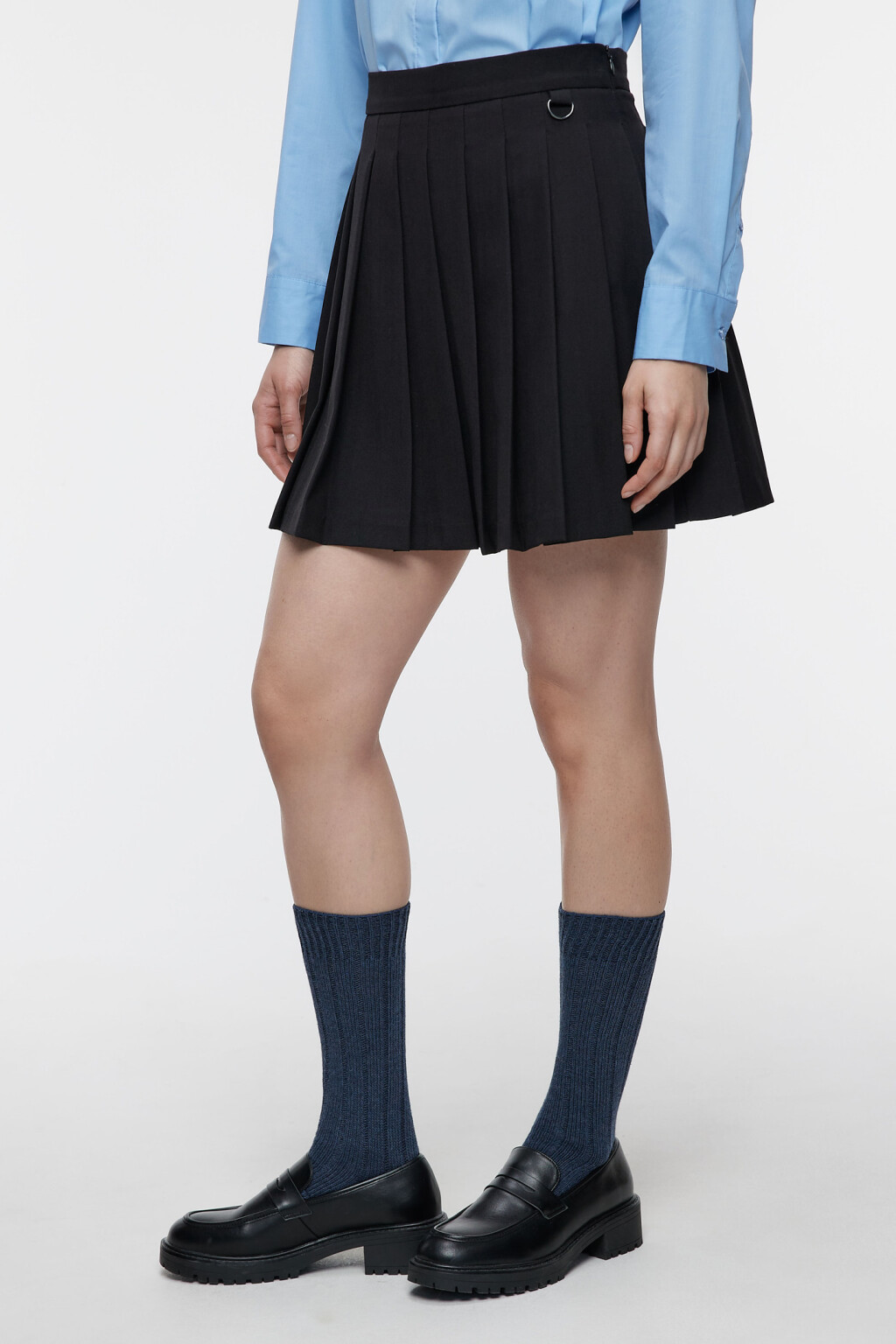 Юбка PleatSkirt мини плиссированная - цвет черный - 3