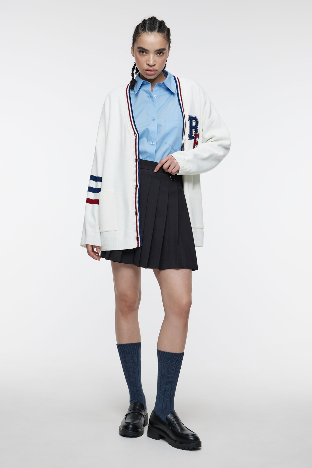 Юбка PleatSkirt мини плиссированная - цвет черный - 1
