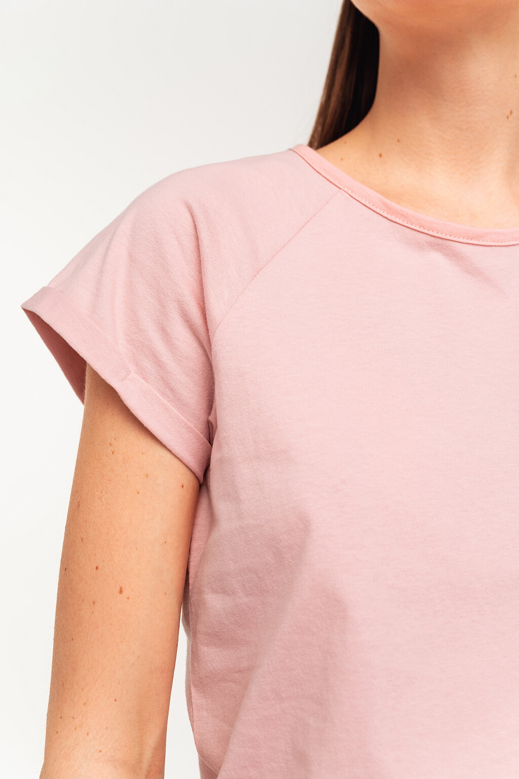 футболка хлопковая с рукавом реглан - цвет розовый - 5