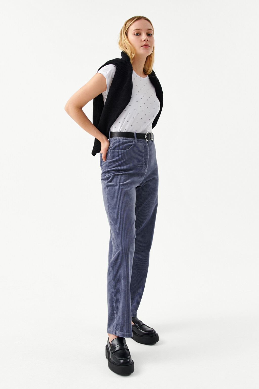 Футболка хлопковая с рукавами реглан - цвет белый - 4