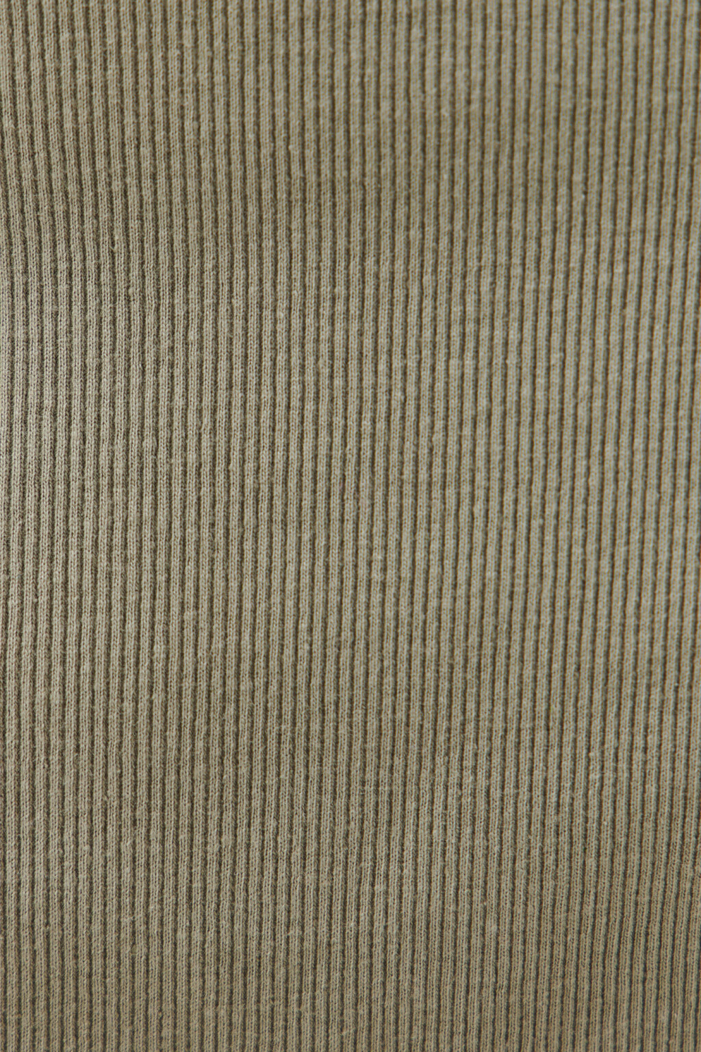 Майка хлопковая в мелкий рубчик - цвет зеленый - 5