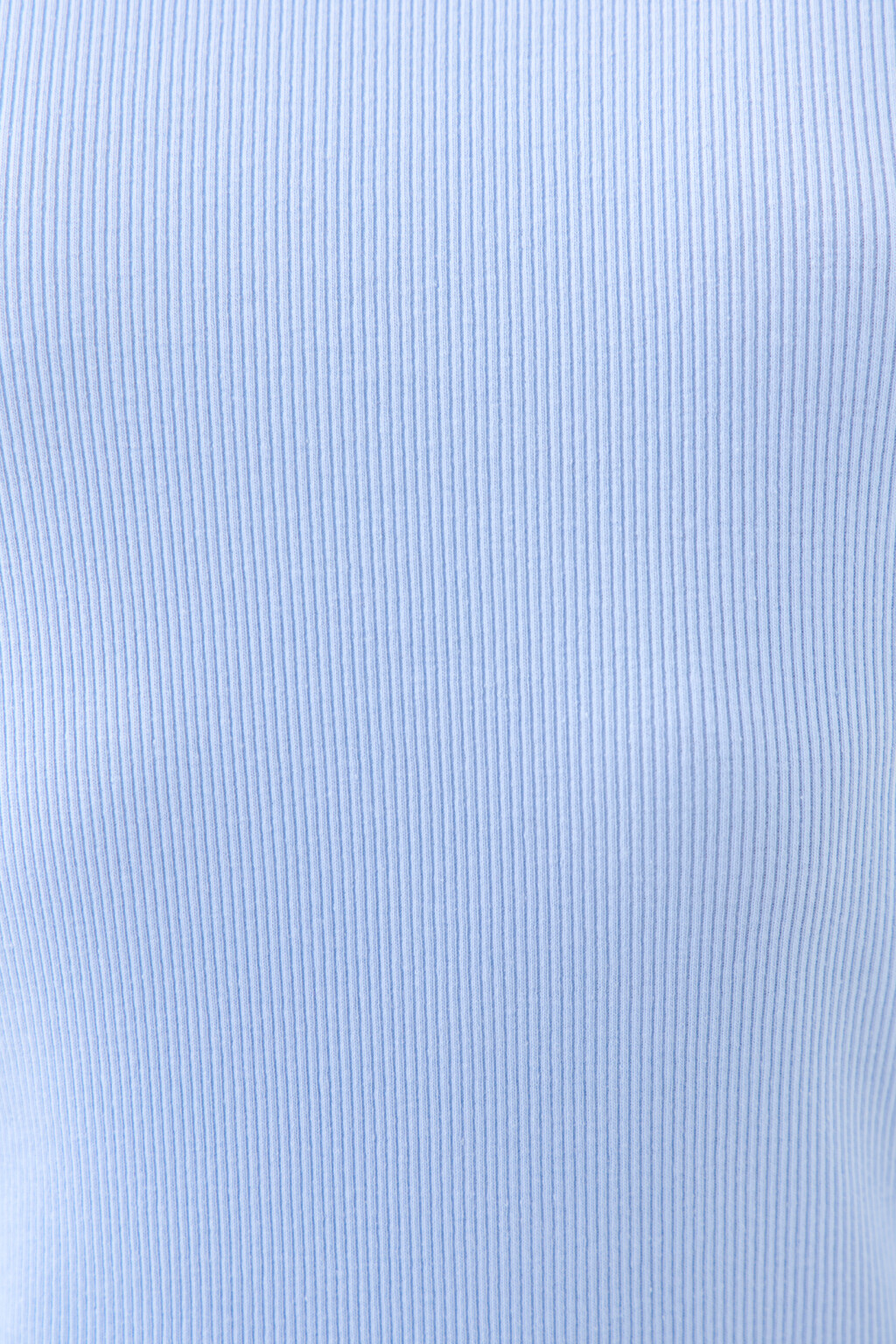 Майка хлопковая в мелкий рубчик - цвет голубой - 5