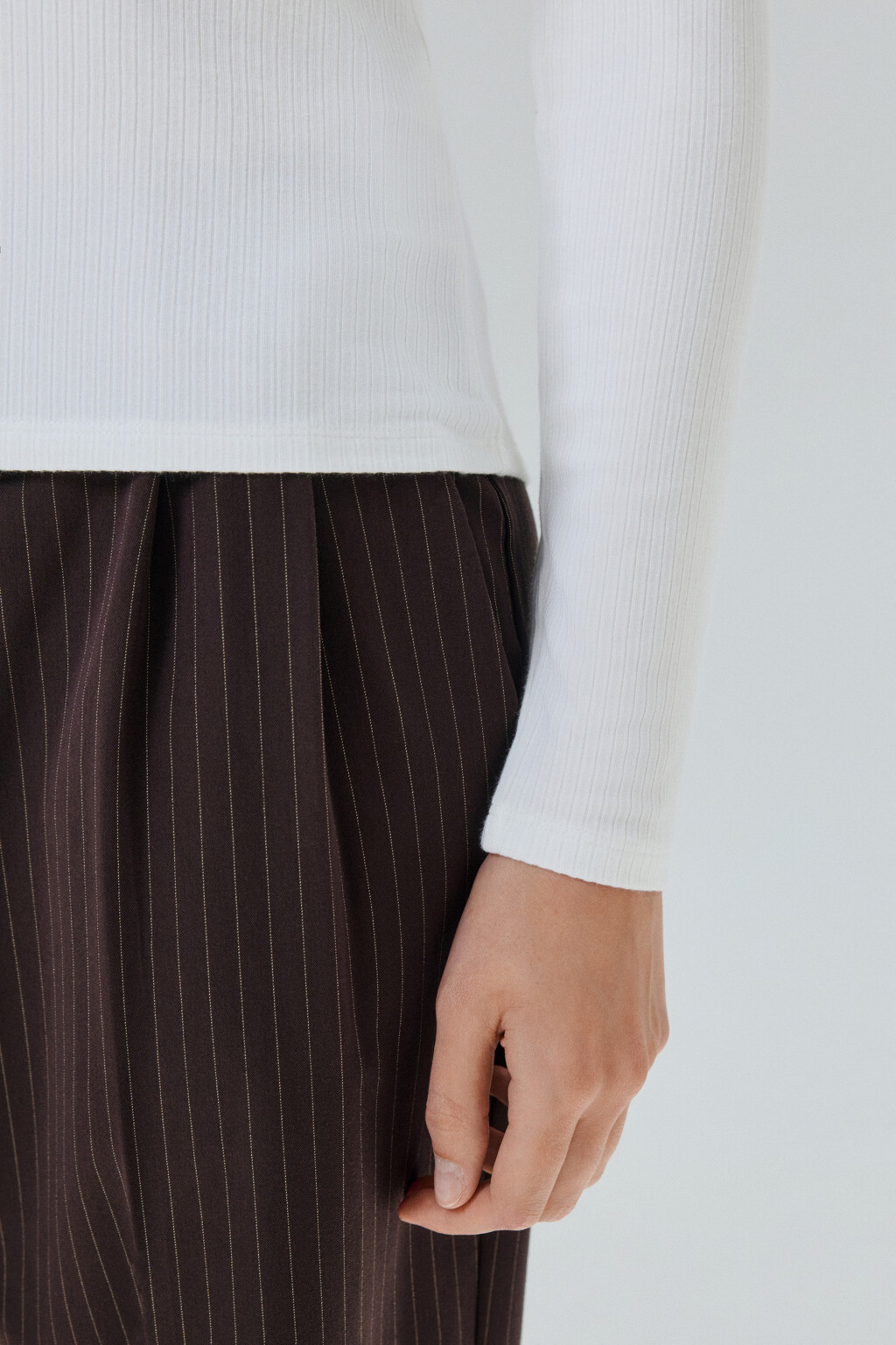 Водолазка с коротким воротником - цвет молочный - 6