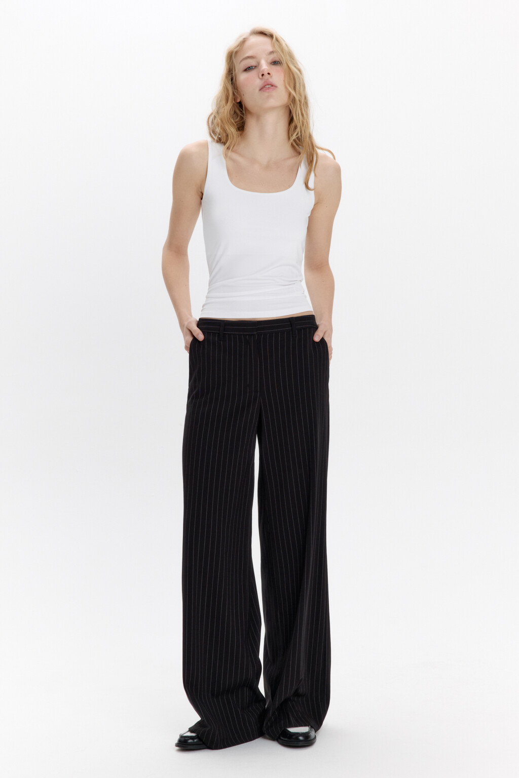 Майка SAMANTA базовая с подкладкой на груди - цвет белый - 4