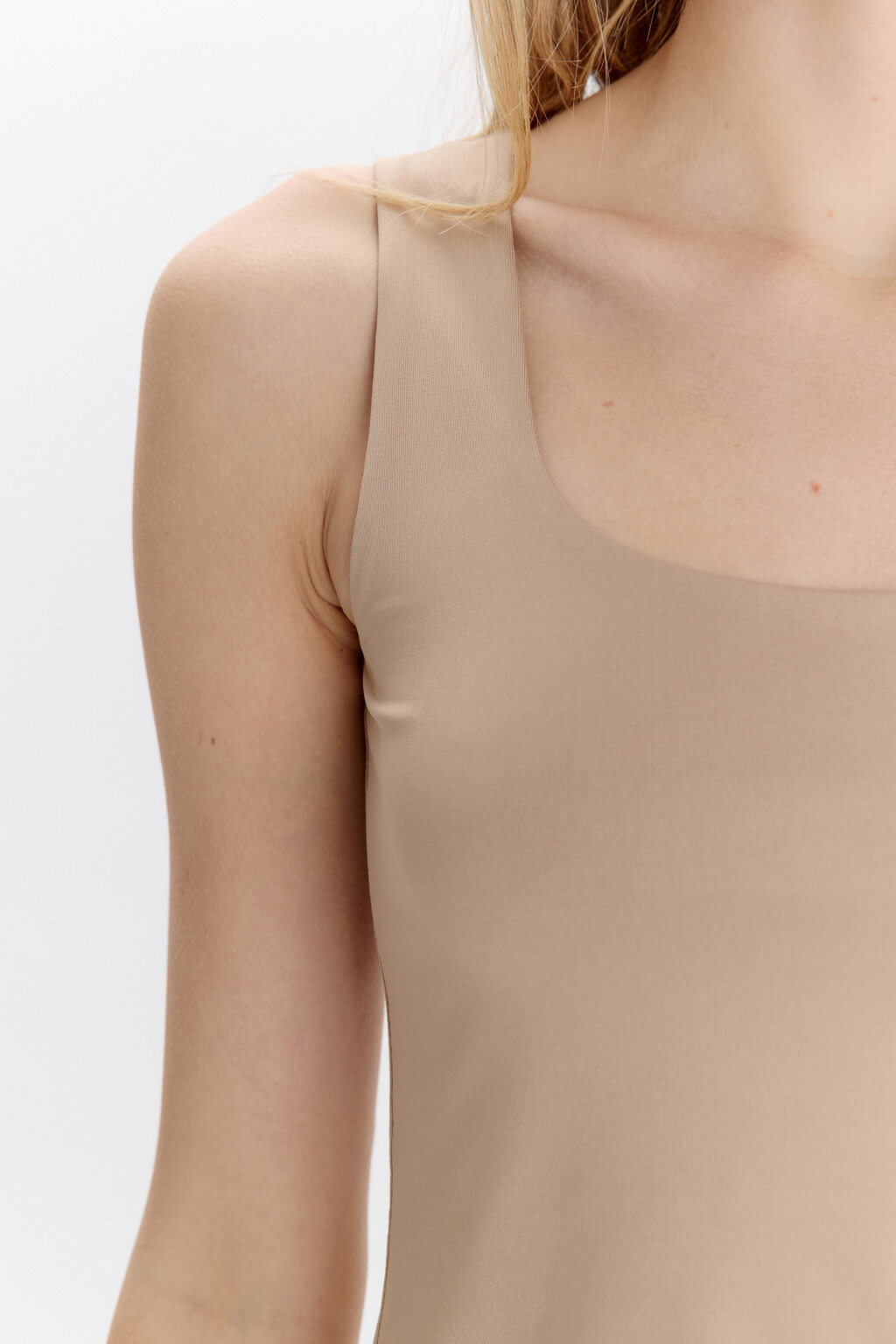 Майка SAMANTA базовая с подкладкой на груди - цвет бежевый - 6