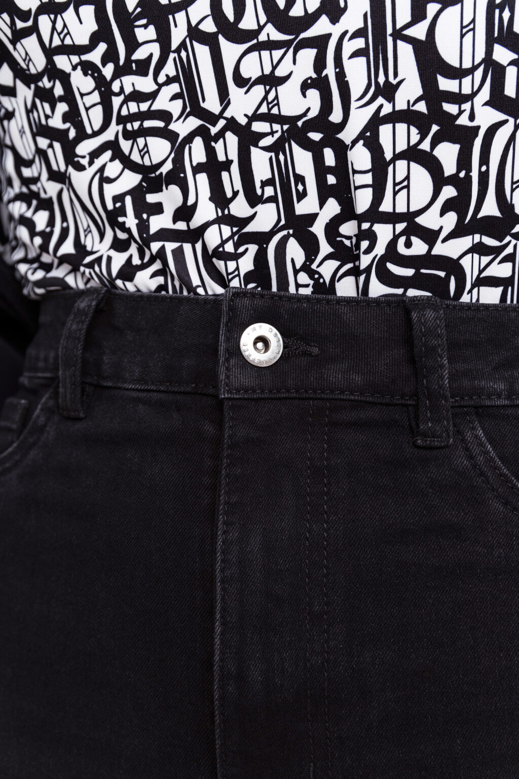 Джинсы skinny с высокой посадкой - цвет черный - 6