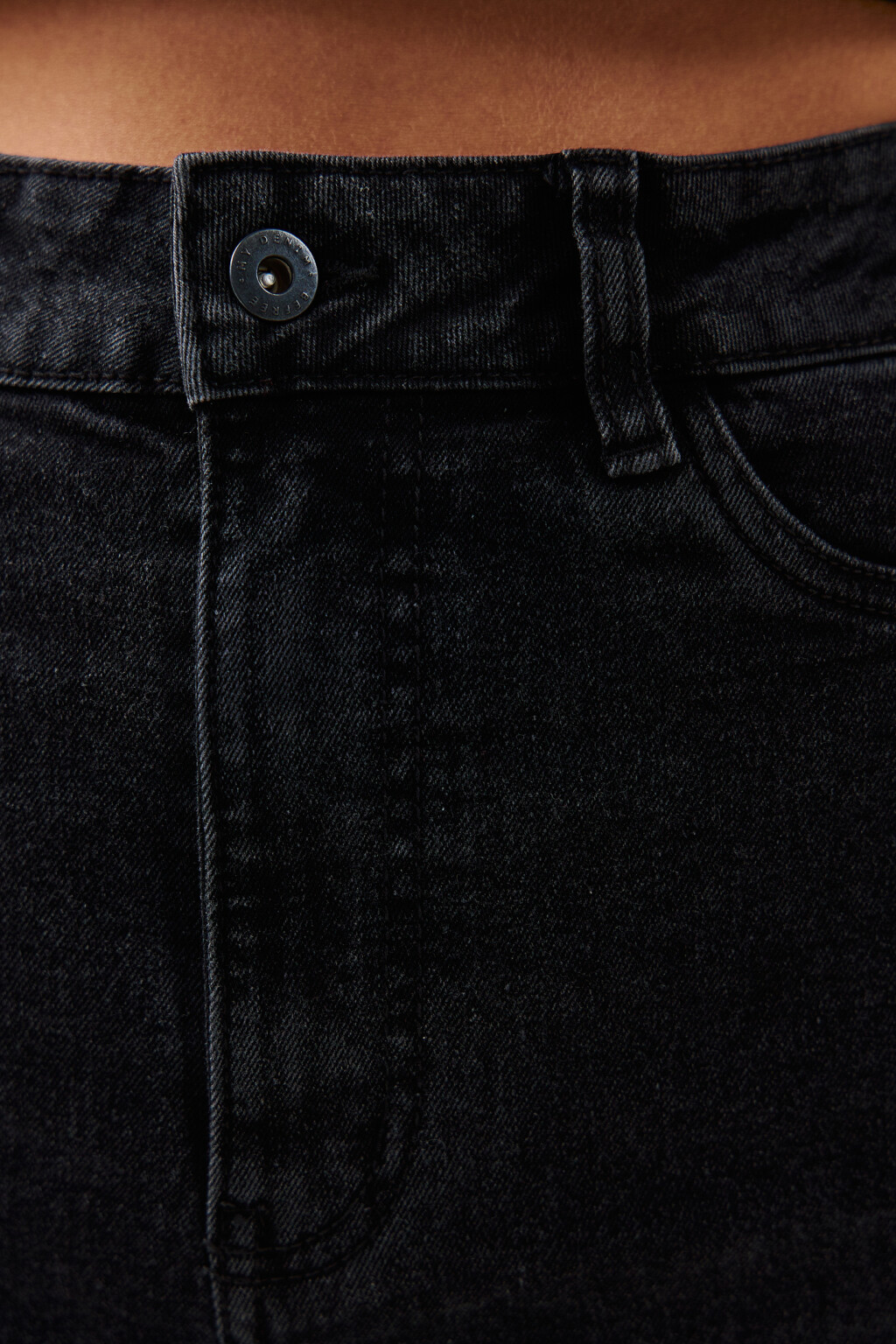 Джинсы skinny с высокой посадкой - цвет серый - 5