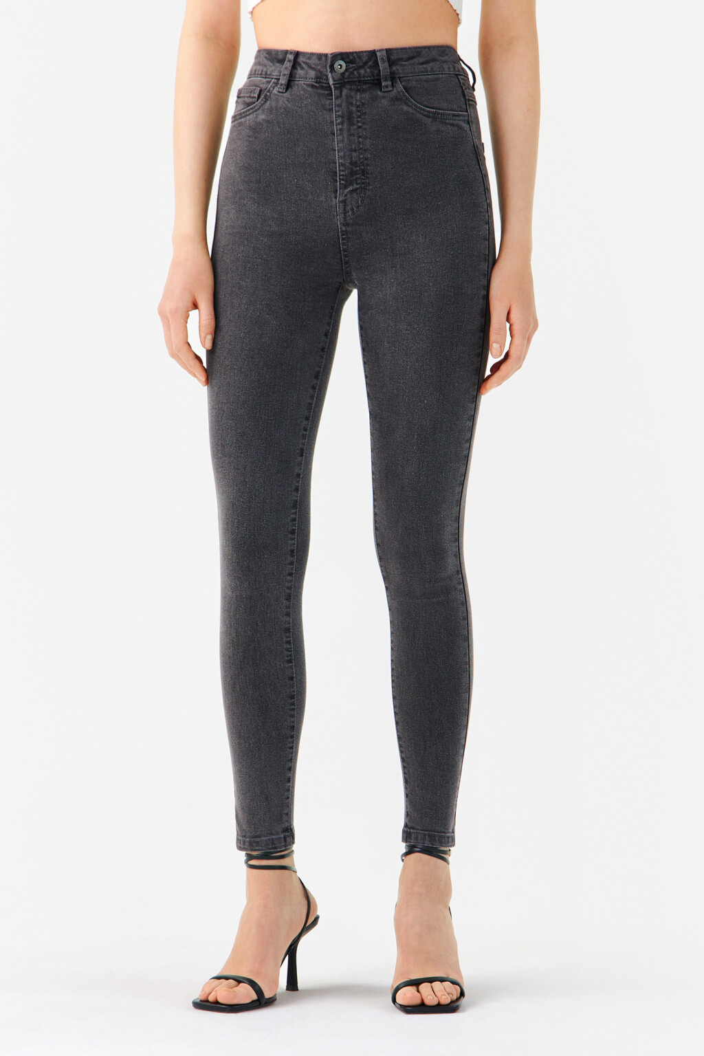 Джинсы skinny с высокой посадкой skinny-fit4, цвет: серый (108) по цене ...