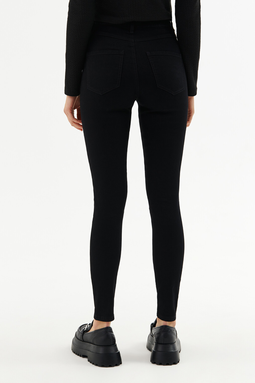 Джинсы skinny с высокой посадкой - цвет черный - 12