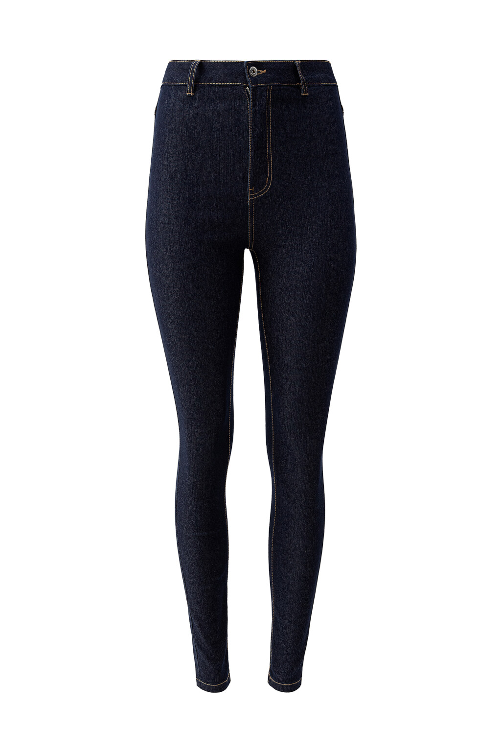 Джинсы skinny с высокой посадкой - цвет синий - 7
