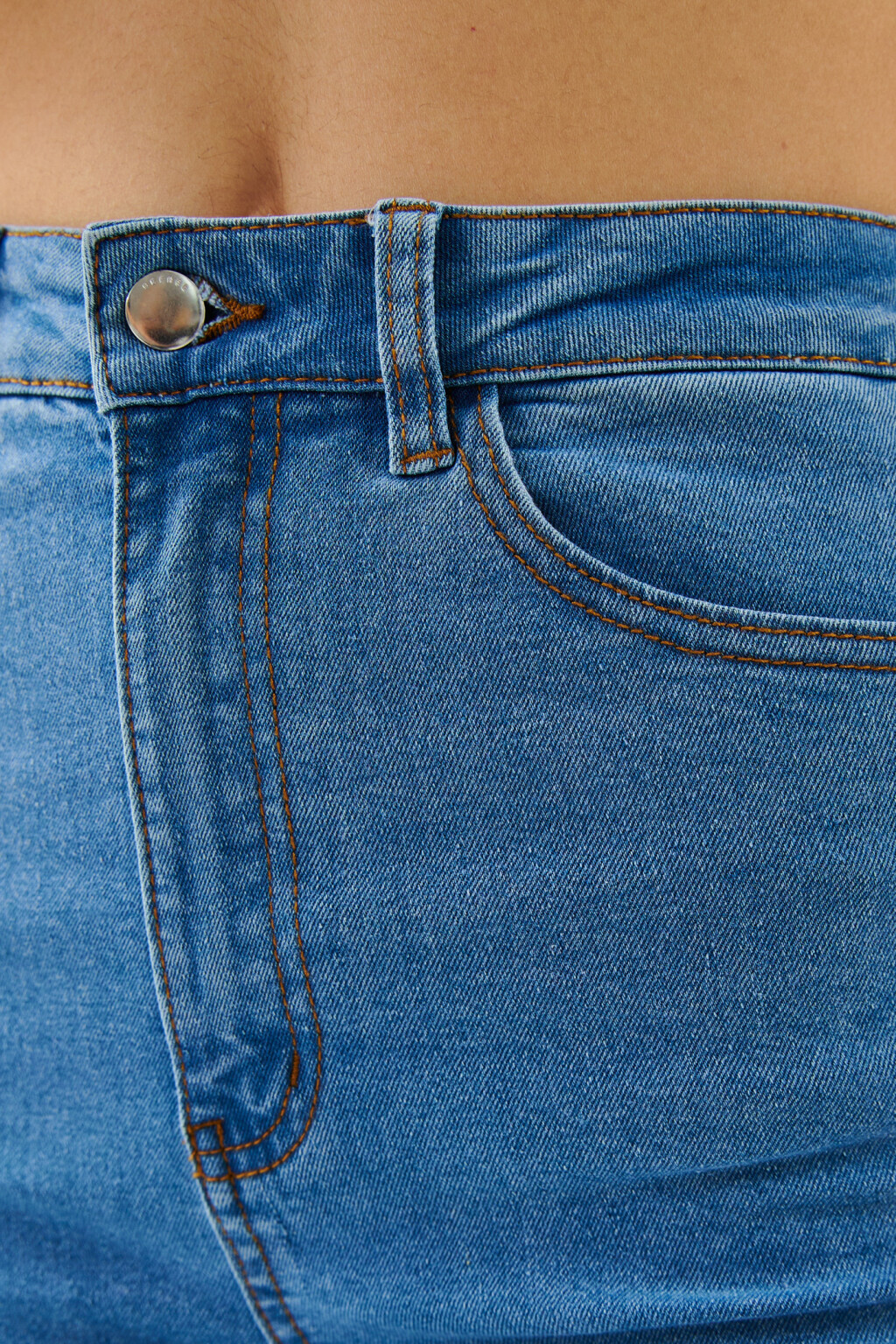 Джинсы skinny с высокой посадкой - цвет голубой - 5