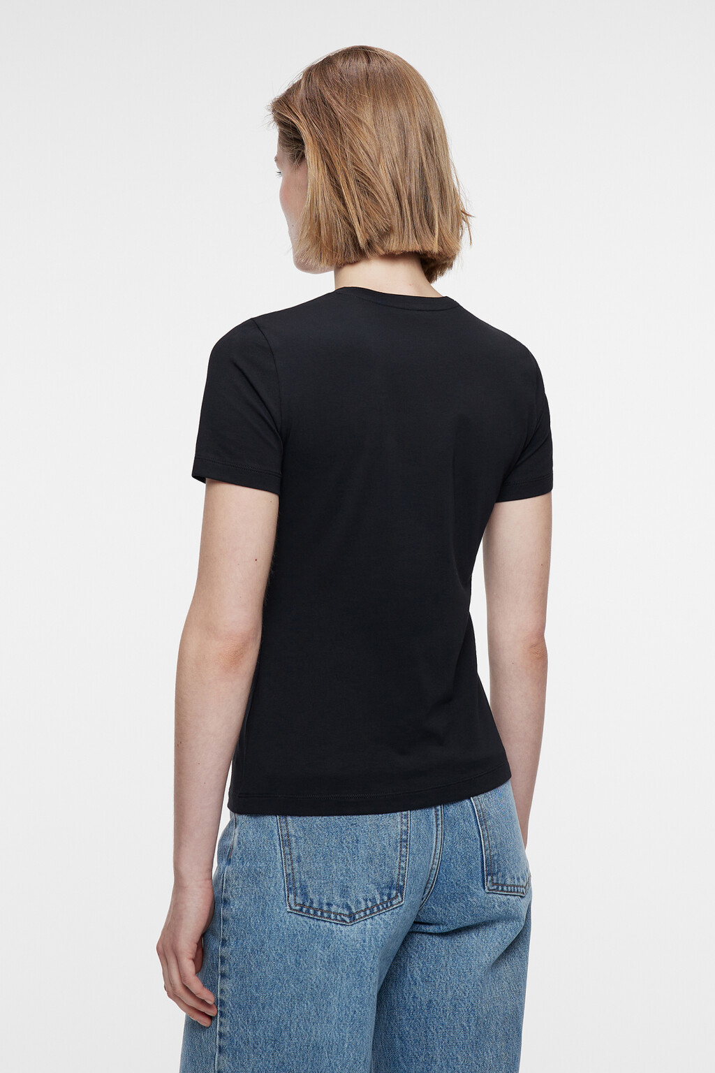 Футболка SLIM хлопковая базовая - цвет черный - 4