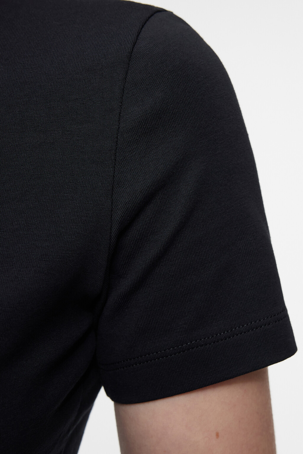 Футболка SLIM хлопковая базовая - цвет черный - 7