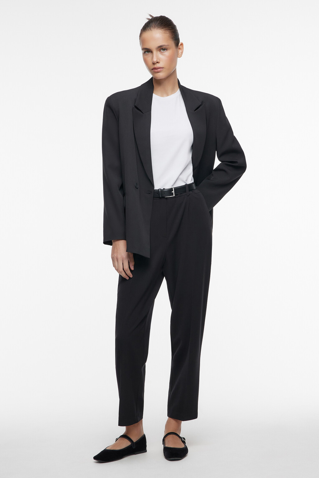 Футболка SLIM хлопковая базовая - цвет белый - 5