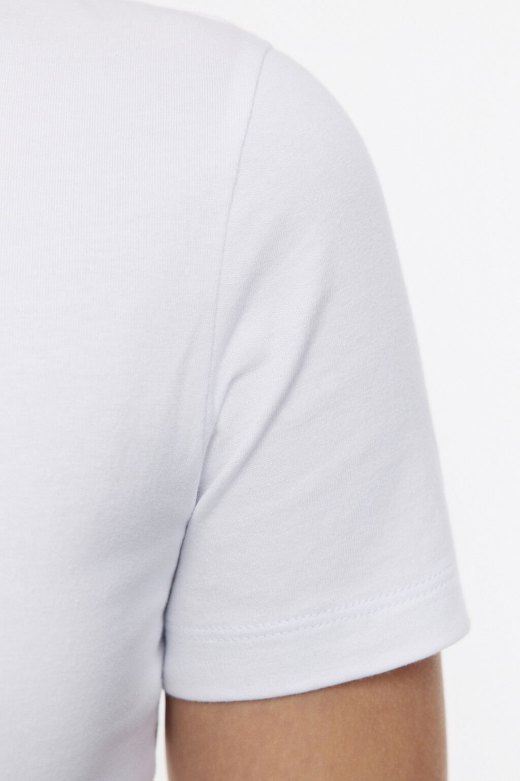 Футболка SLIM облегающая базовая - цвет белый - 7