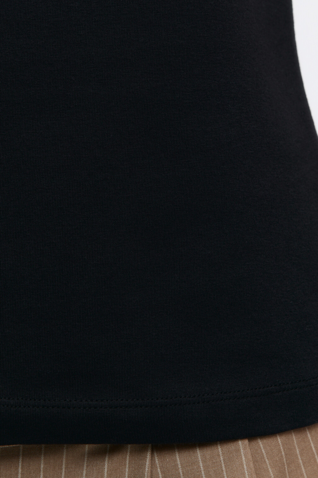 Футболка SLIM базовая хлопковая - цвет черный - 8