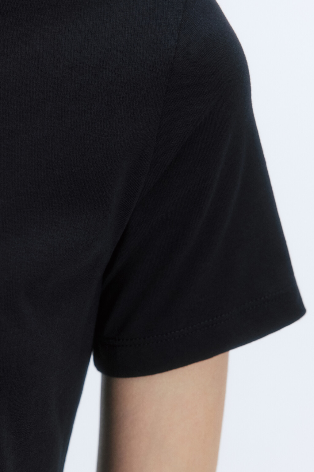 Футболка SLIM базовая хлопковая - цвет черный - 7