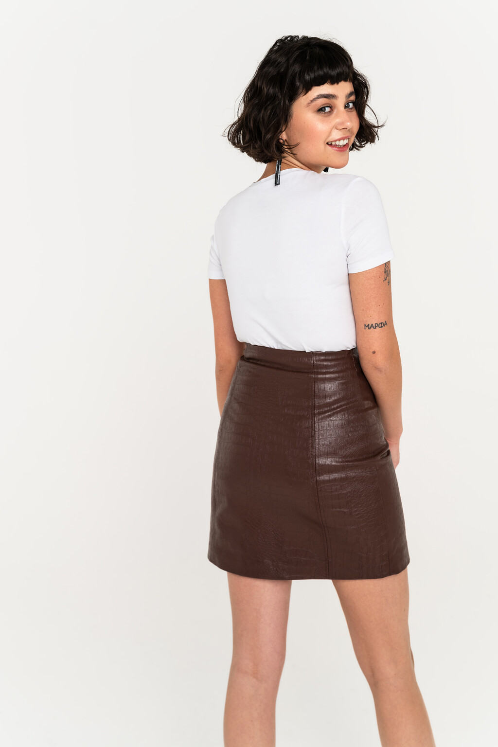 Футболка хлопковая базовая с коротким рукавом - цвет белый - 3