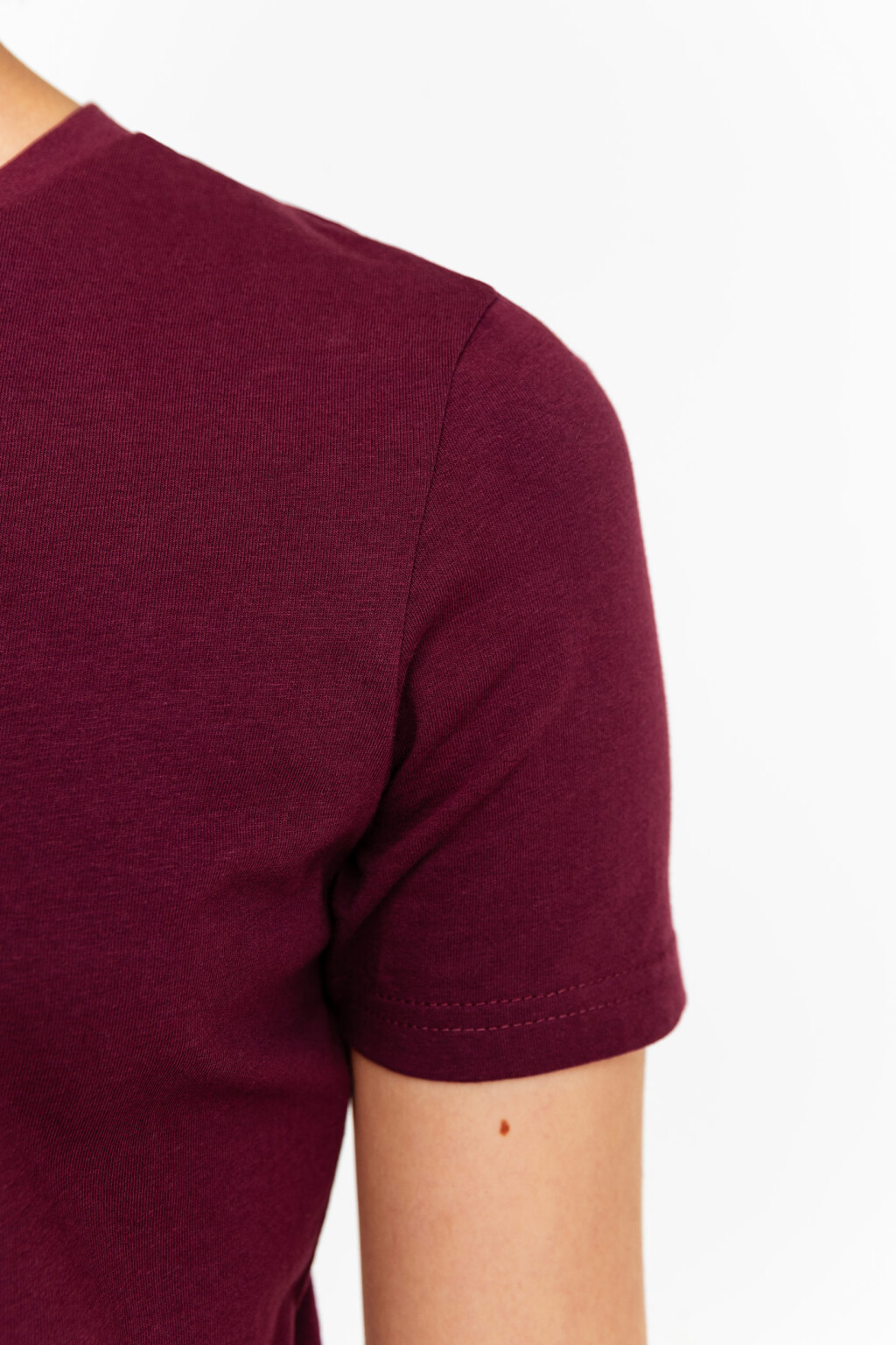 Футболка базовая приталенная из хлопка - цвет красный - 6