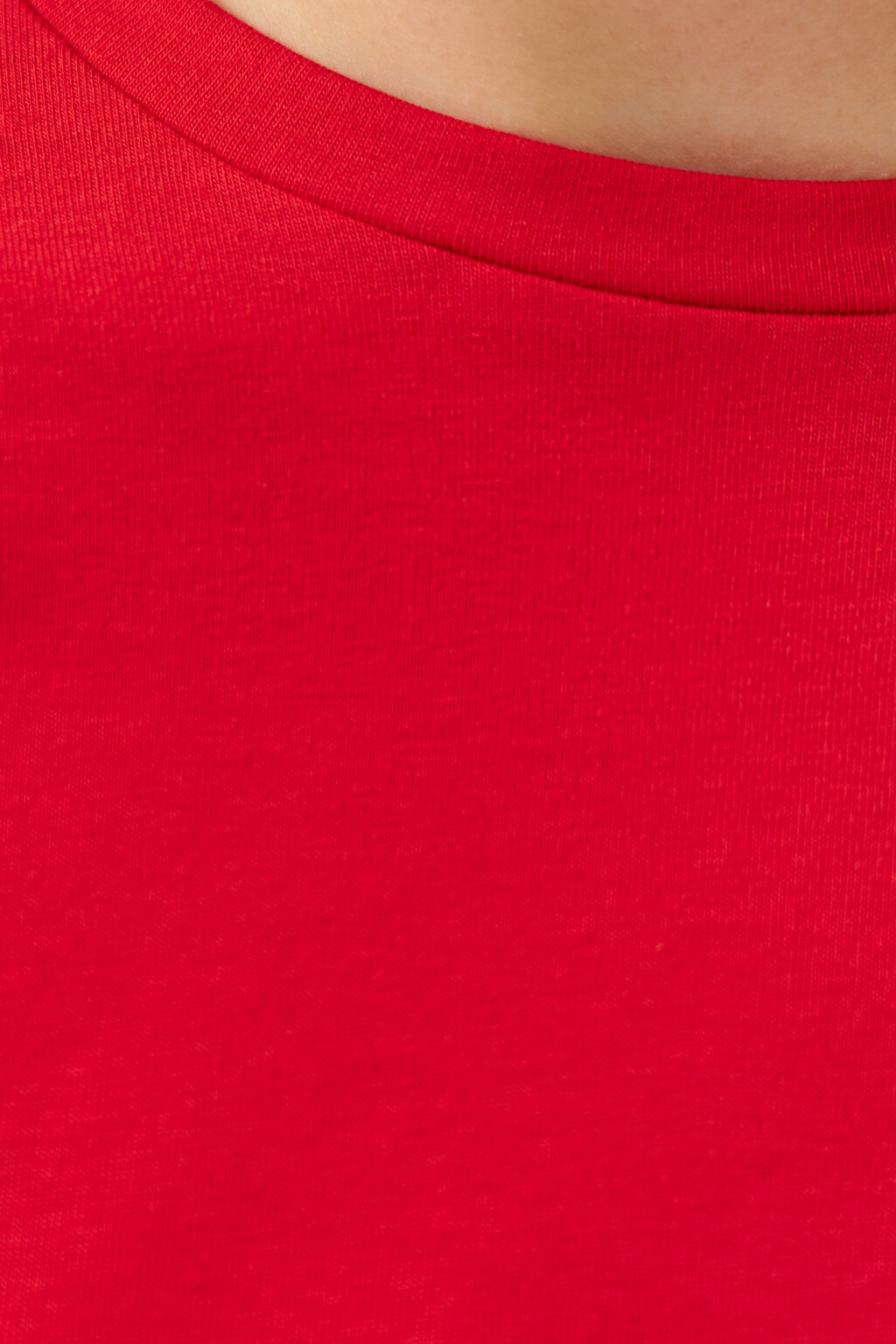 Футболка базовая укороченная - цвет красный - 5