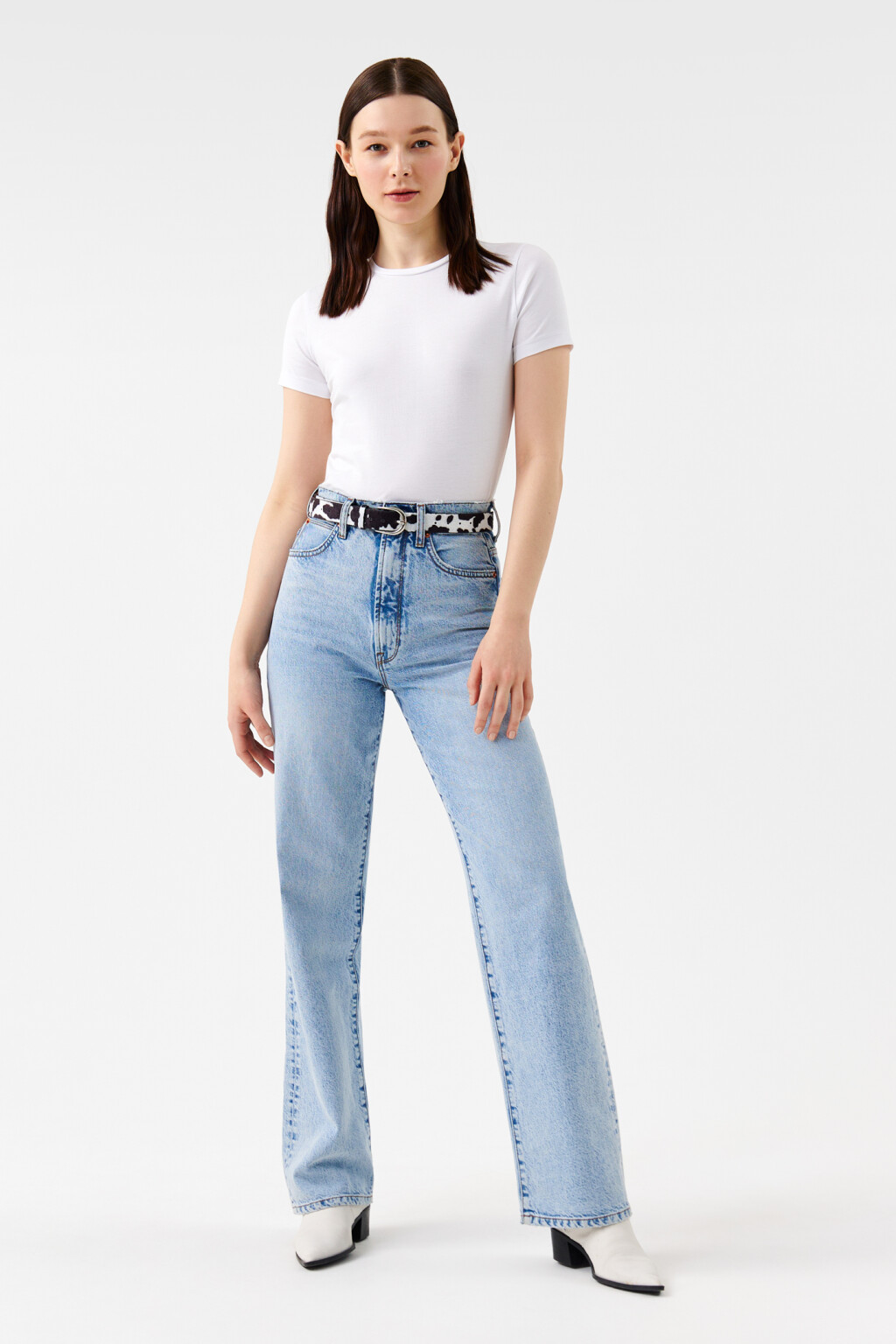 Футболка SLIM хлопковая базовая - цвет белый - 4