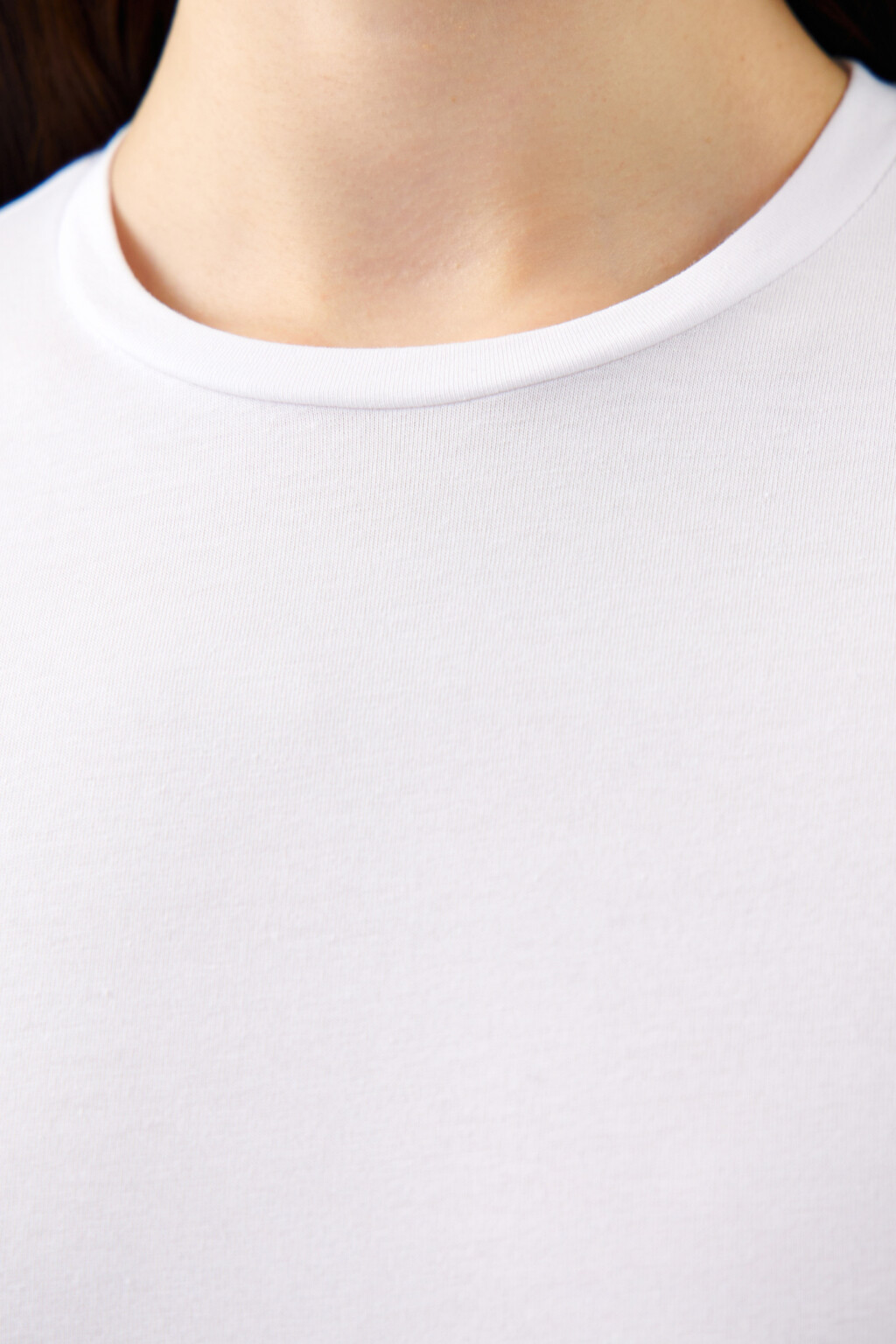 Футболка SLIM хлопковая базовая - цвет белый - 6