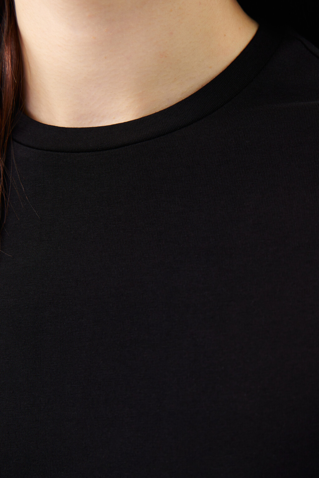 Футболка SLIM хлопковая базовая - цвет черный - 6