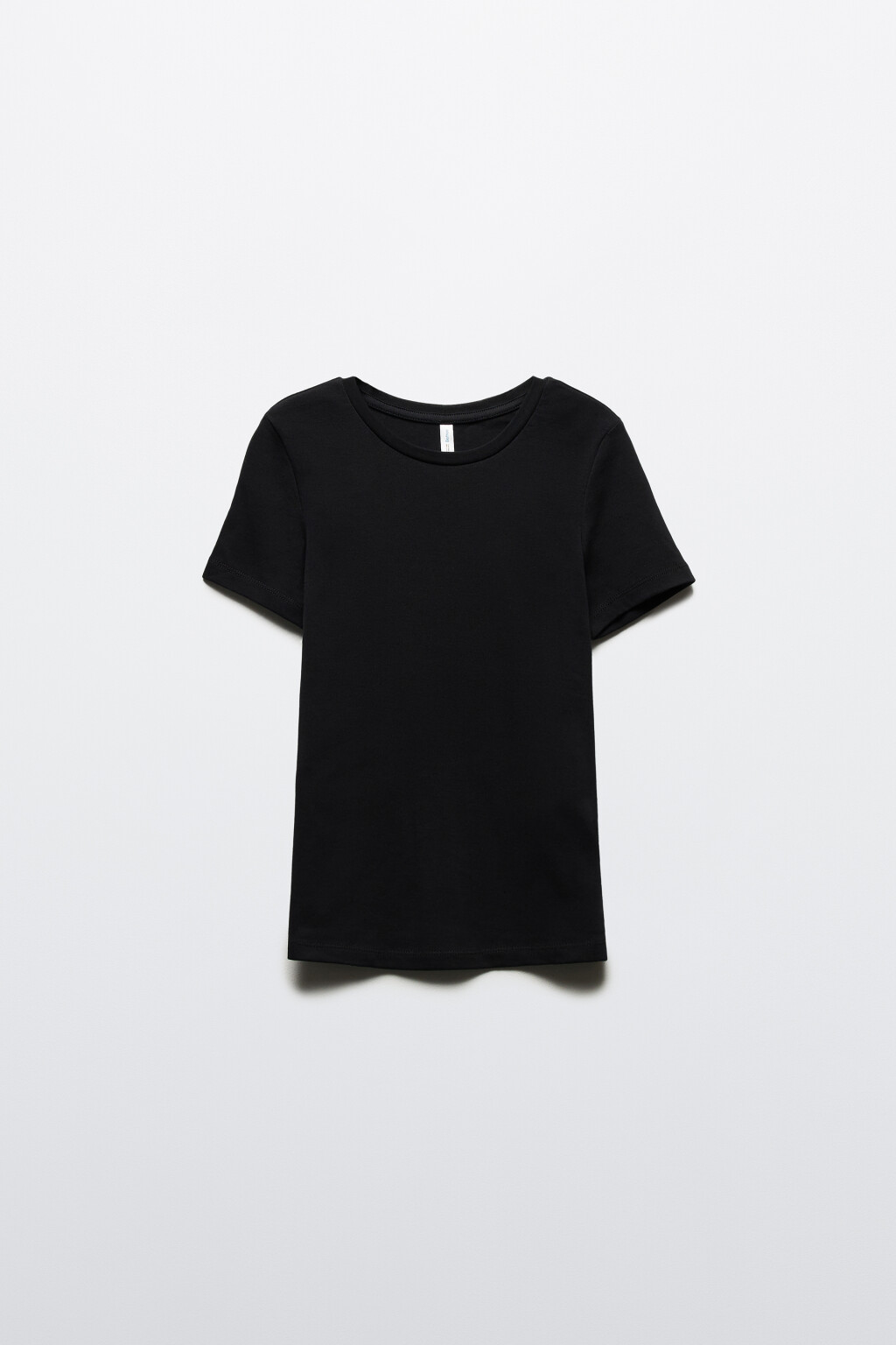 Футболка базовая облегающая - цвет черный - 7