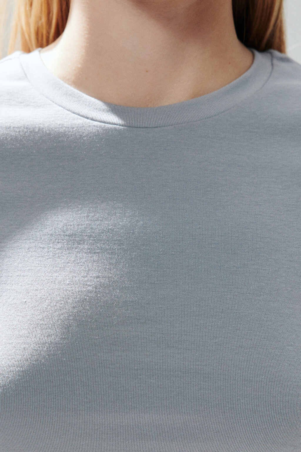 Футболка базовая облегающая - цвет серый - 5