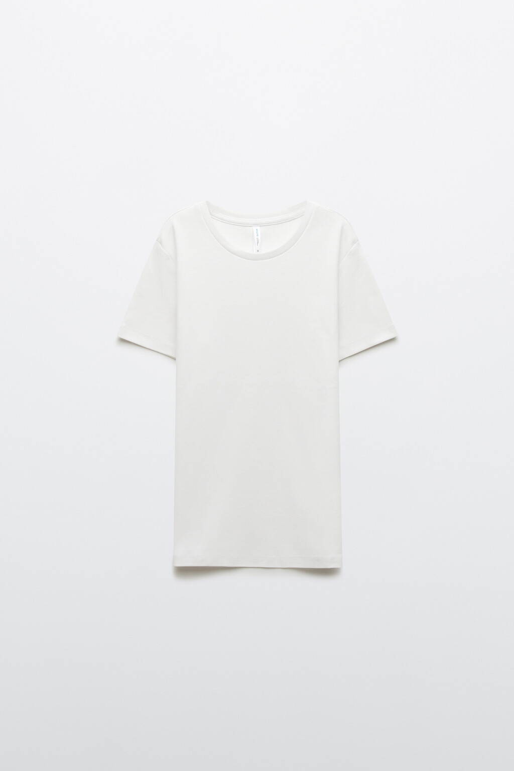 Футболка базовая облегающая - цвет белый - 1