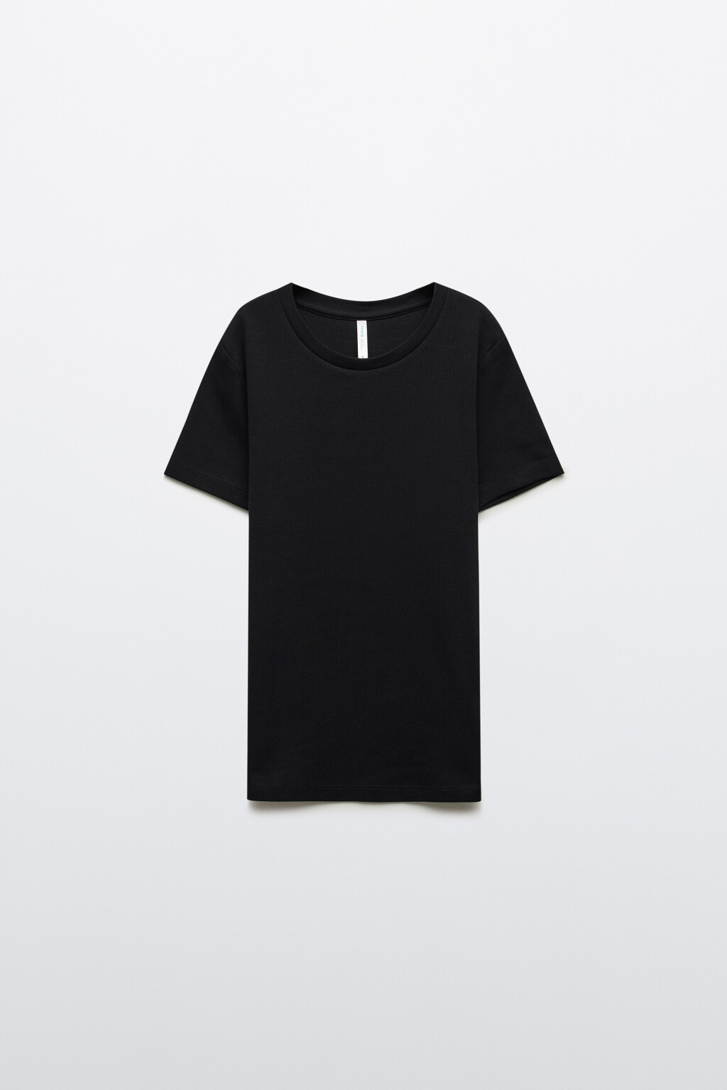 Футболка базовая облегающая - цвет черный - 1