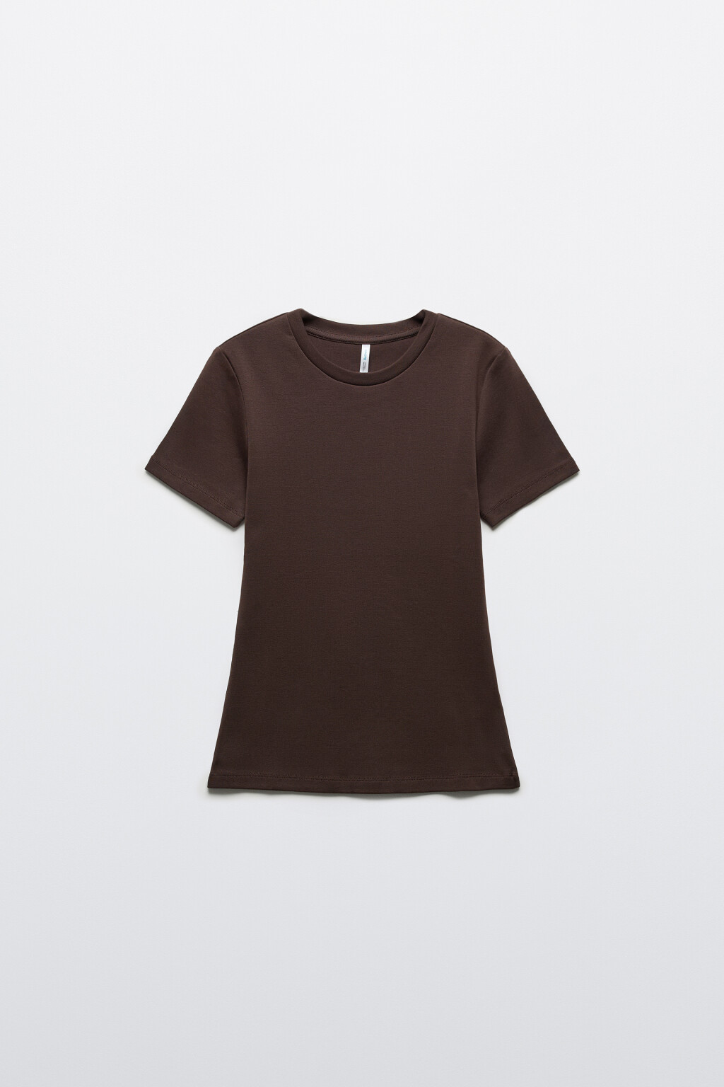 Футболка базовая облегающая - цвет коричневый - 8