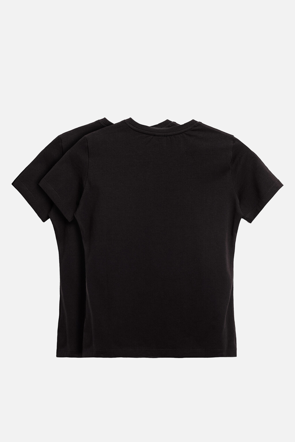 Набор футболок хлопковых slim (2 штуки) - цвет черный - 2