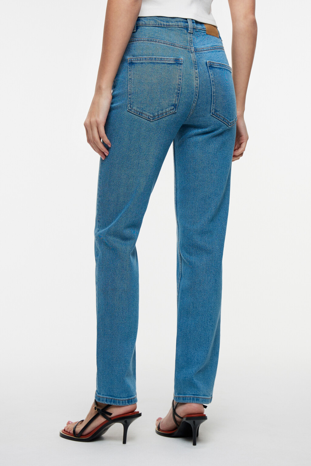 Джинсы STRAIGHT прямые со средней посадкой - цвет голубой - 4