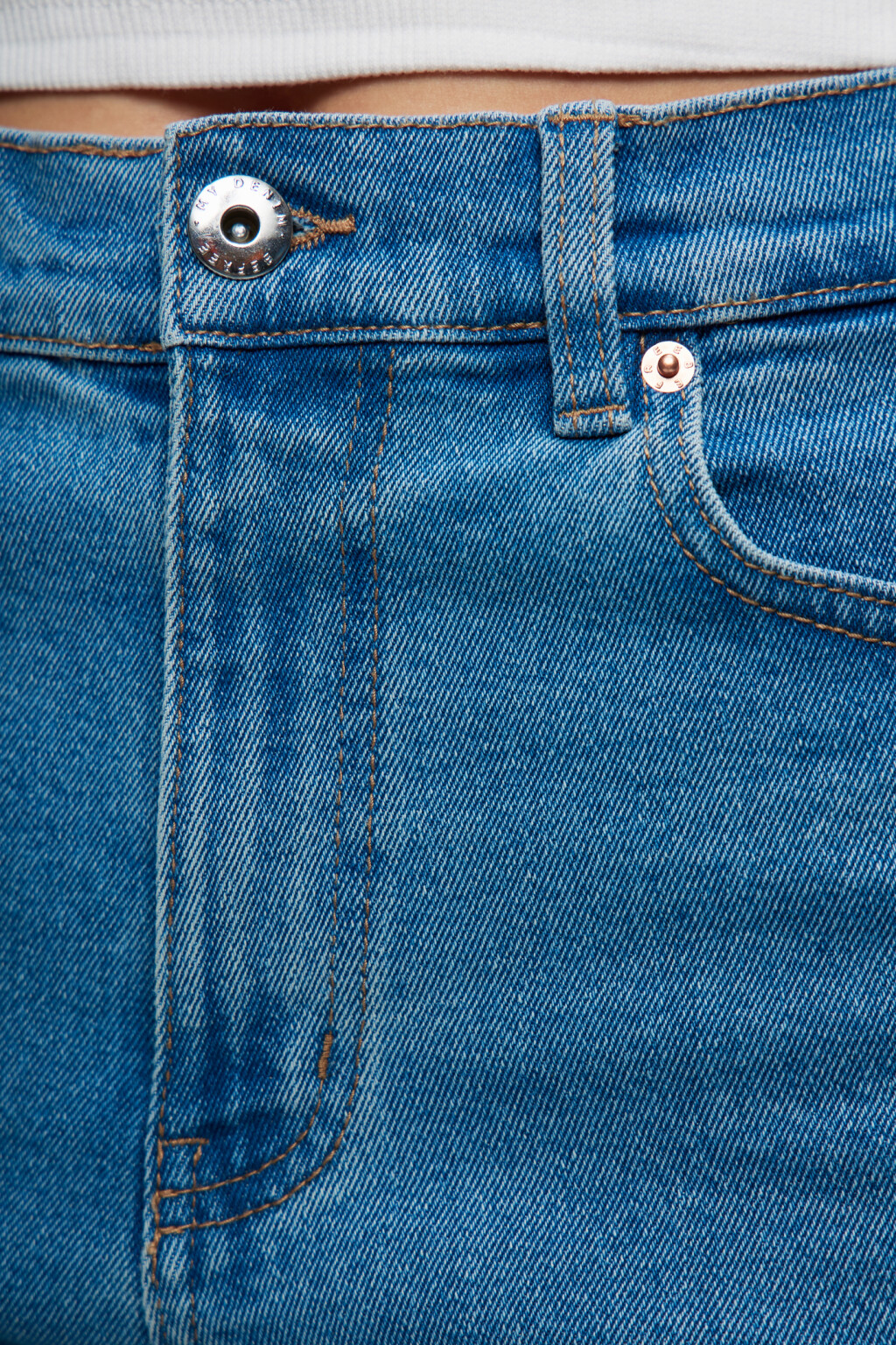 Джинсы STRAIGHT прямые со средней посадкой - цвет голубой - 6