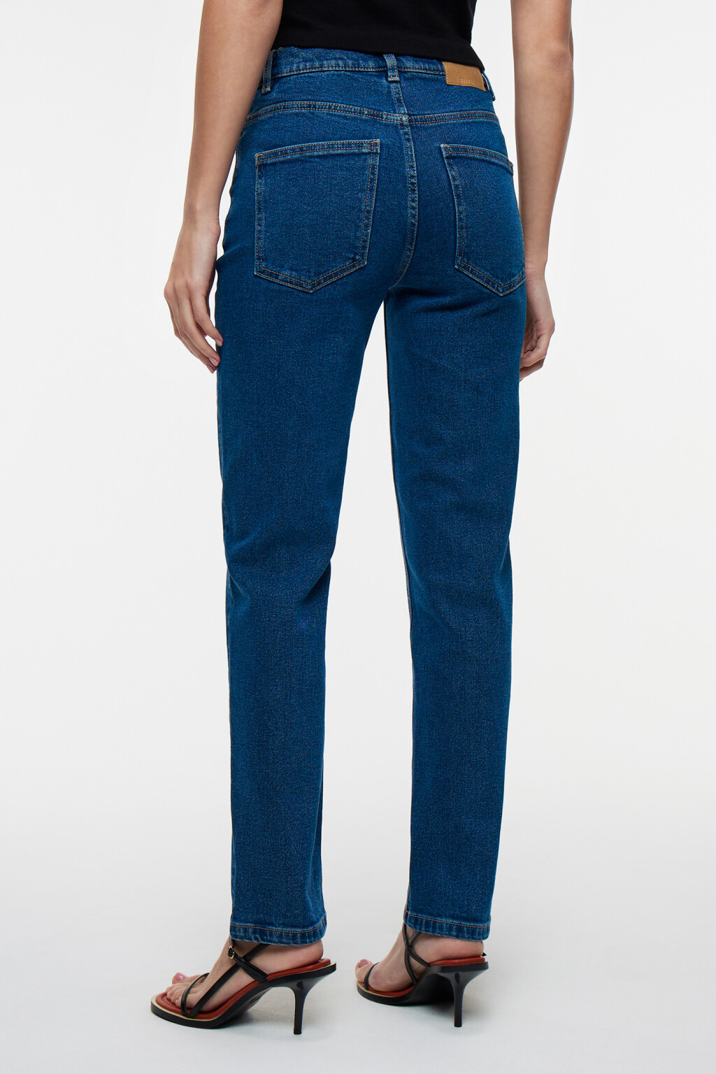 Джинсы STRAIGHT прямые со средней посадкой - цвет голубой - 3